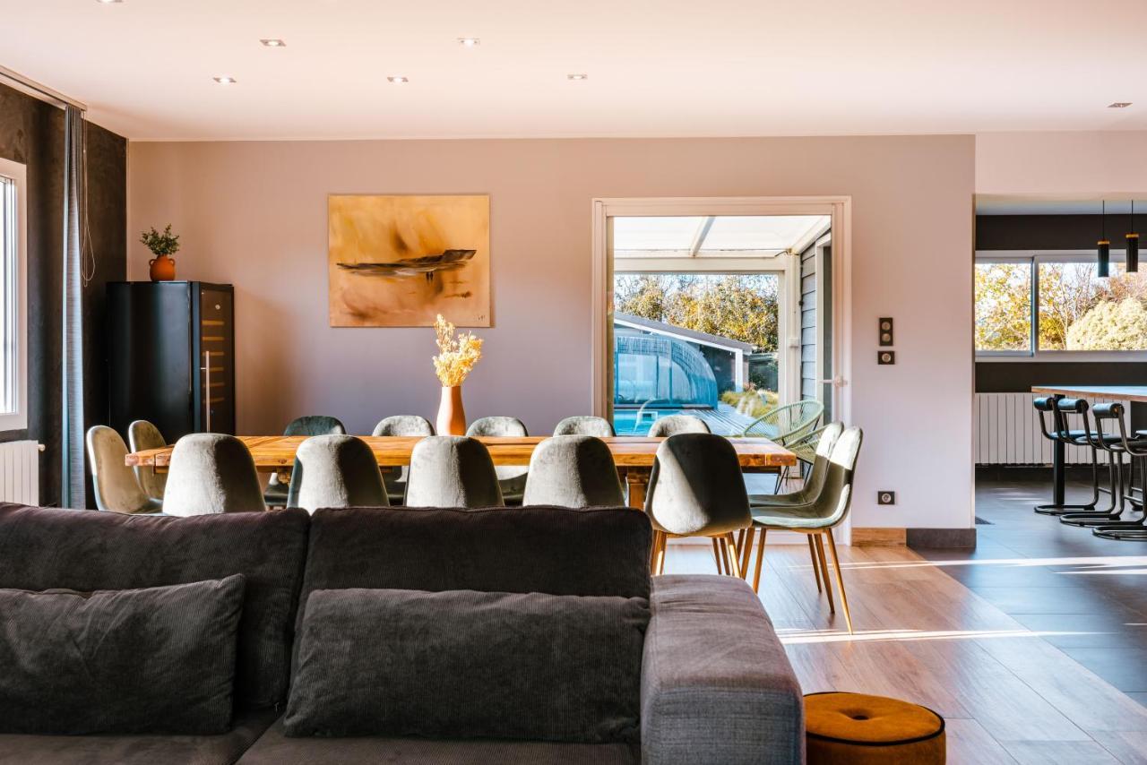 Grande maison avec piscine et jacuzzi à la campagne Desvres Extérieur photo